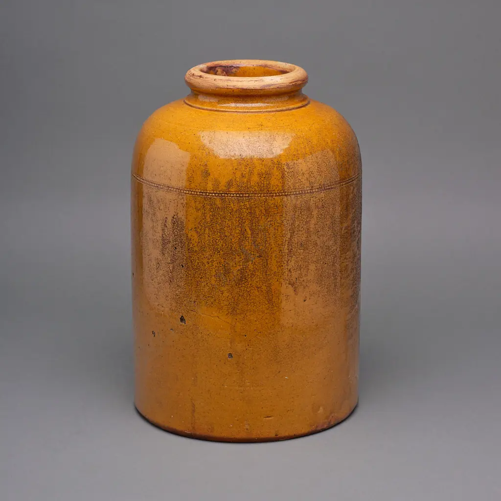 Luke Adams (1838-1918) stoneware jar - New Zealand, Image 1++